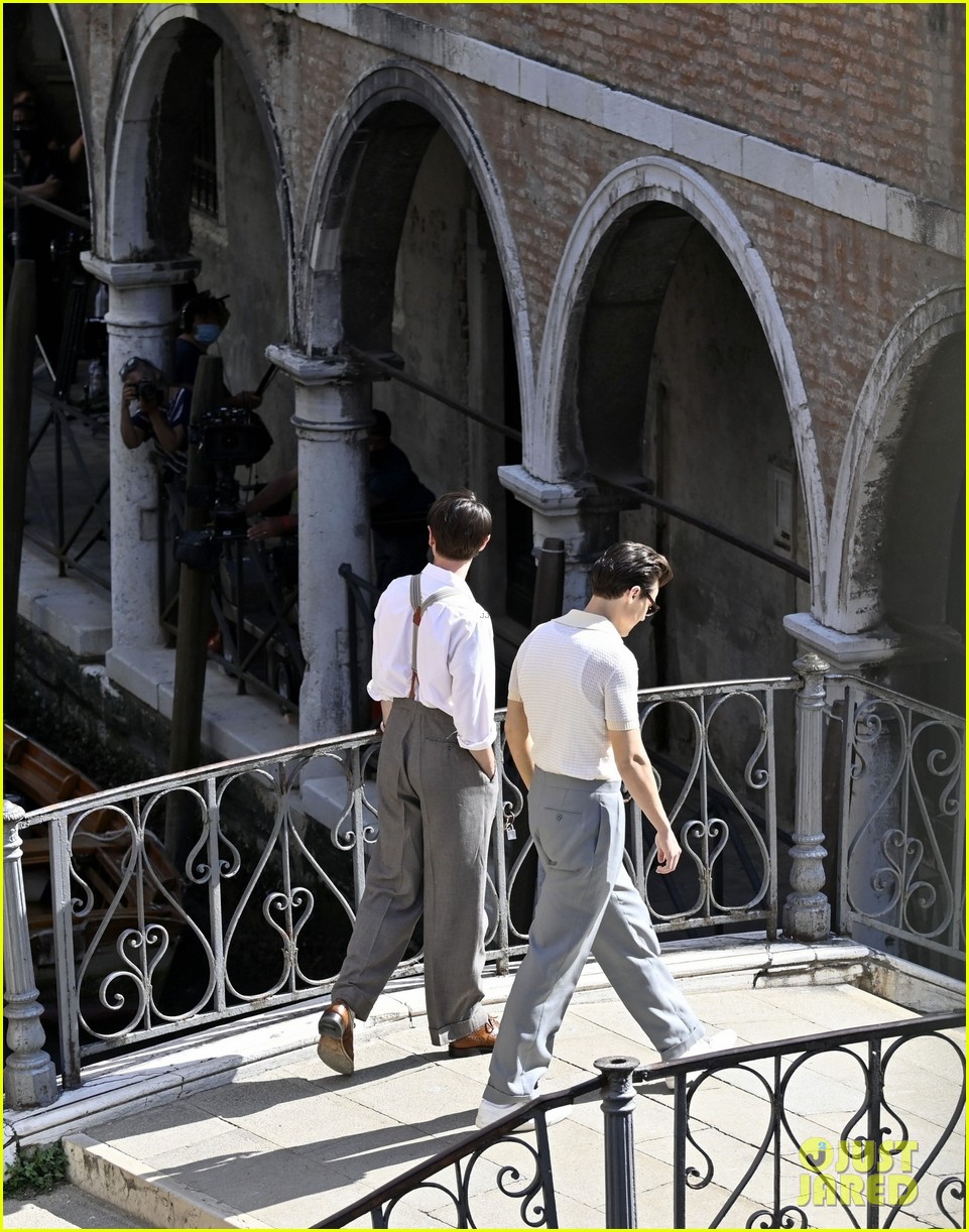 Harry Styles Joins David Dawson on the Set of 'My Policeman' in Venice!