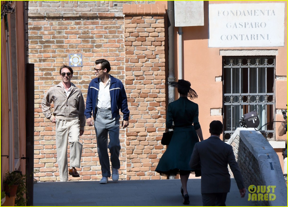 Harry Styles Joins David Dawson on the Set of 'My Policeman' in Venice!