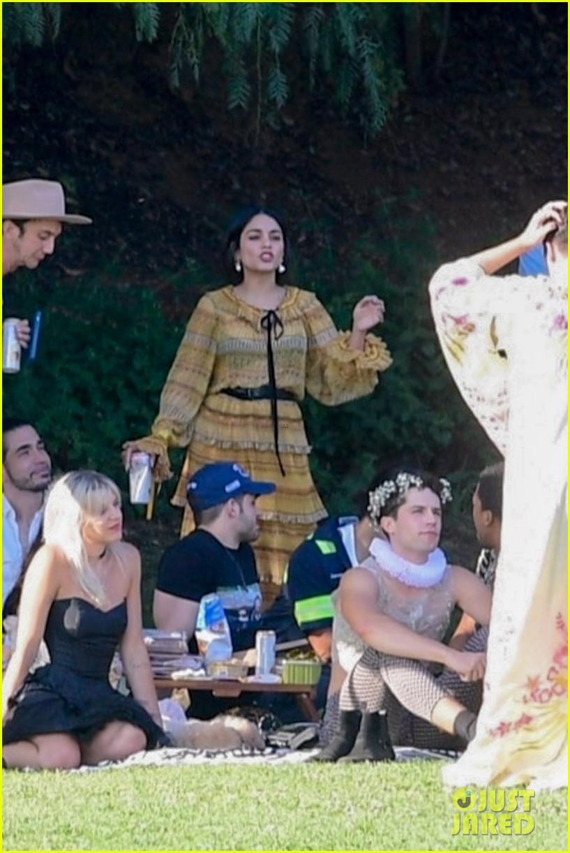 Vanessa Hudgens Gets All Dressed Up for a Themed Party in the Park!
