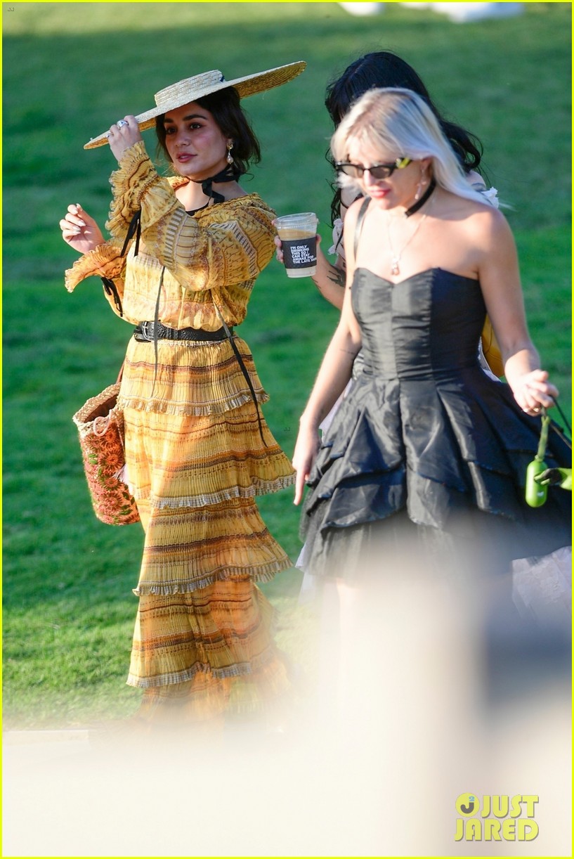 Vanessa Hudgens Gets All Dressed Up for a Themed Party in the Park!
