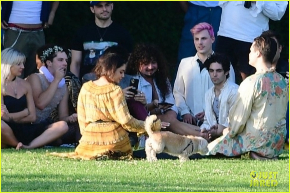 Vanessa Hudgens Gets All Dressed Up for a Themed Party in the Park!