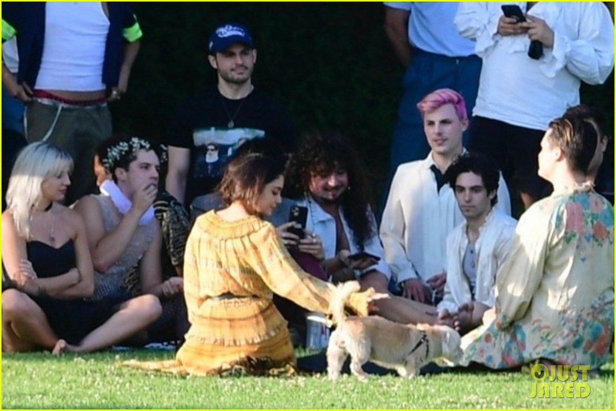 Vanessa Hudgens Gets All Dressed Up for a Themed Party in the Park!