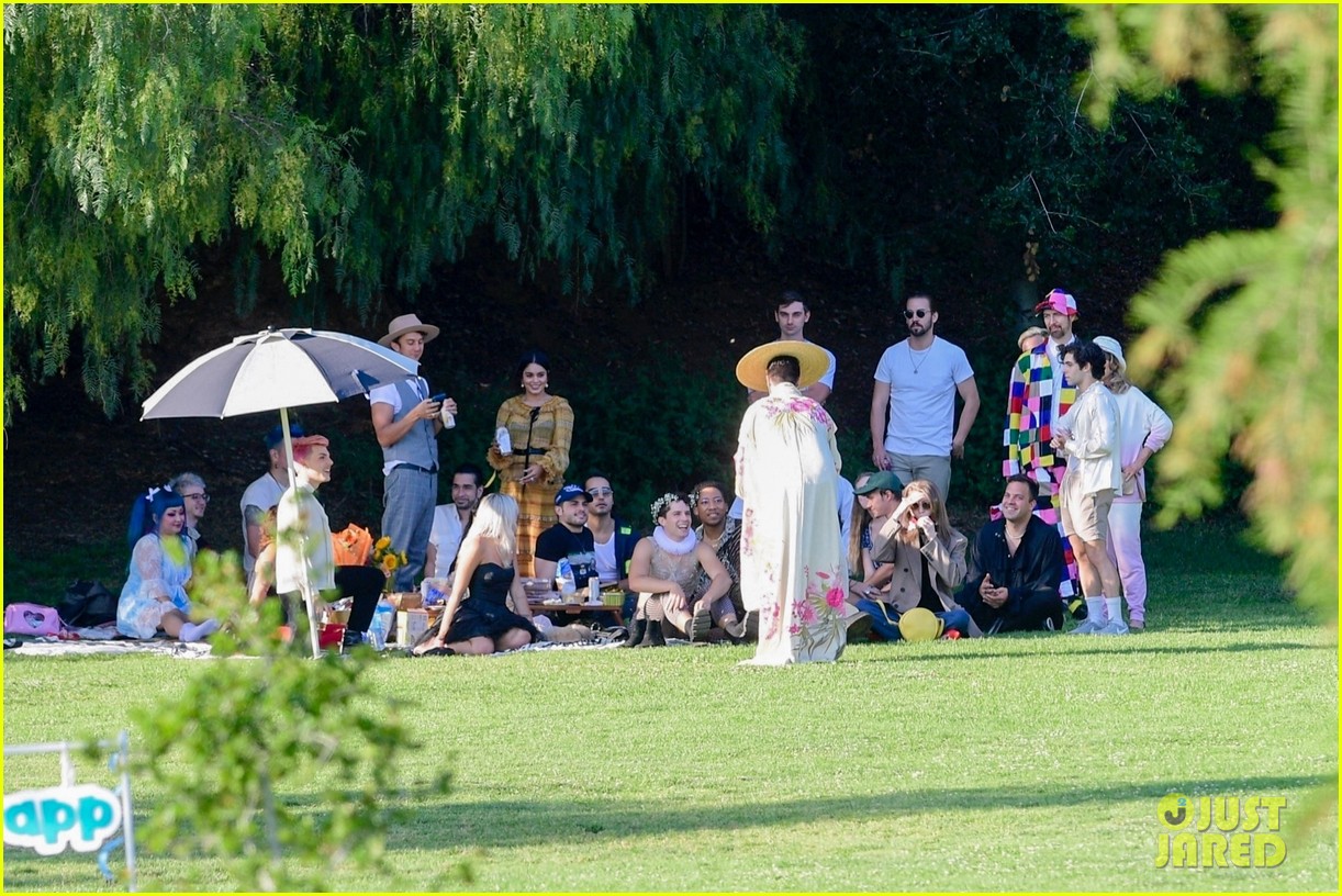 Vanessa Hudgens Gets All Dressed Up for a Themed Party in the Park!