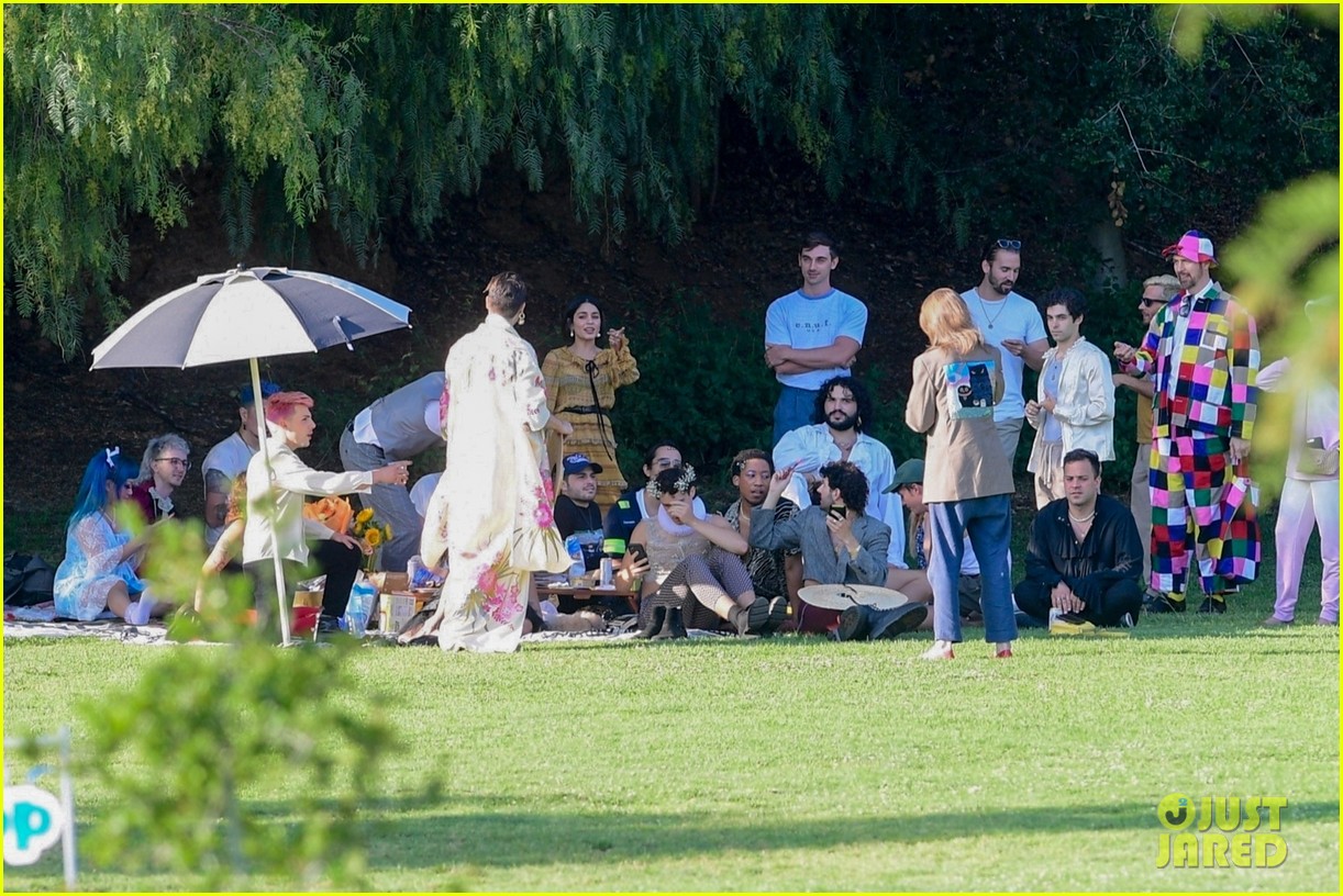 Vanessa Hudgens Gets All Dressed Up for a Themed Party in the Park!
