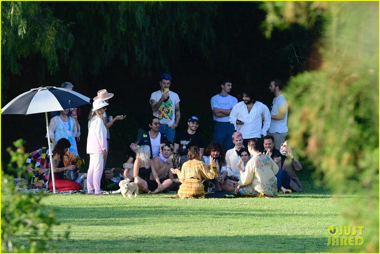 Vanessa Hudgens Gets All Dressed Up for a Themed Party in the Park!