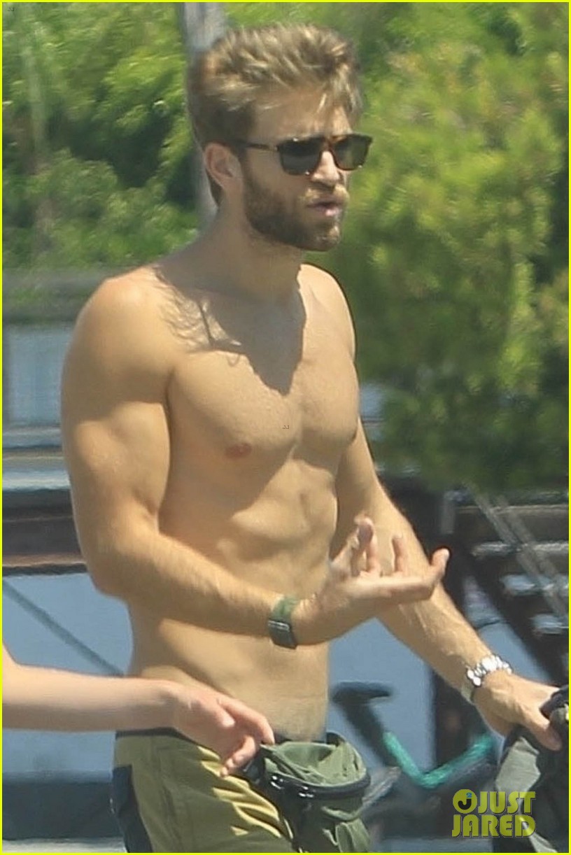 Keegan Allen Shows Off His Buff Bod During a Walk with His Girlfriend Ali Collier