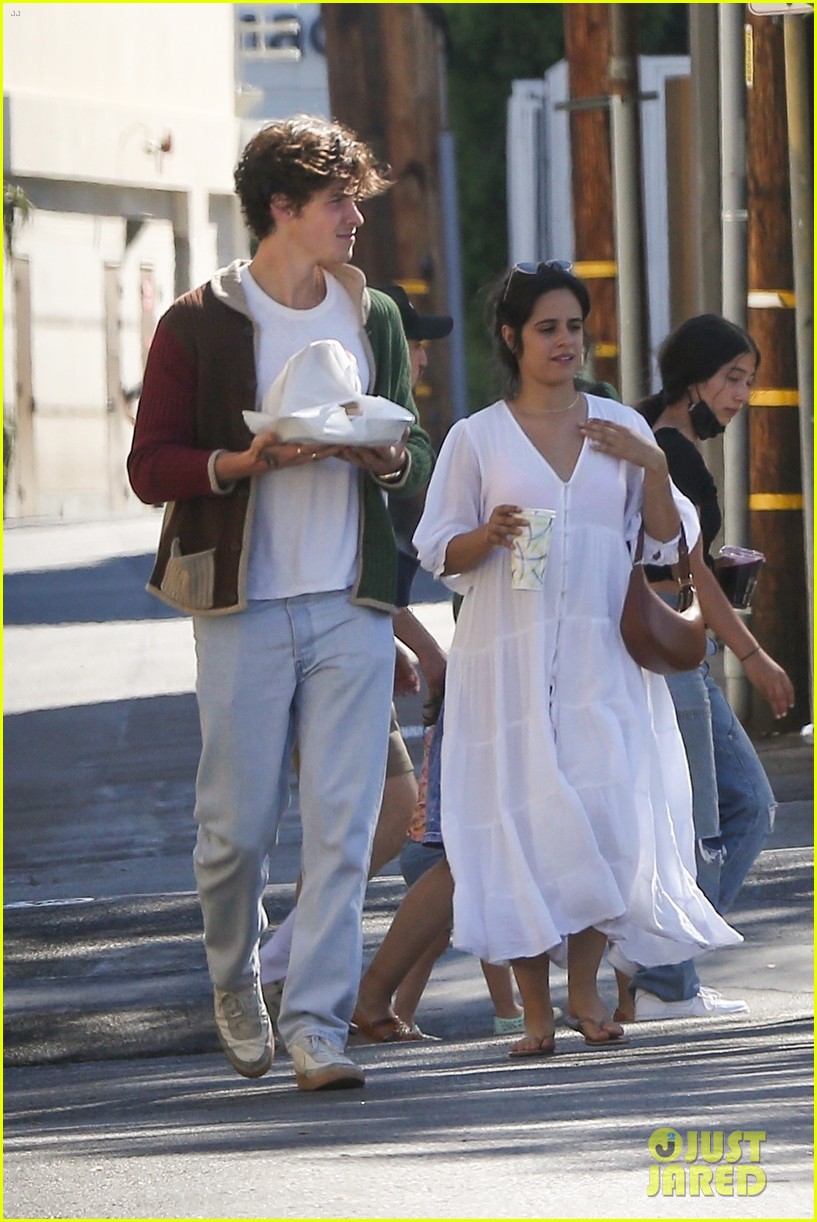 Camila Cabello Goes Cute in a White Dress While Out in WeHo with Shawn Mendes