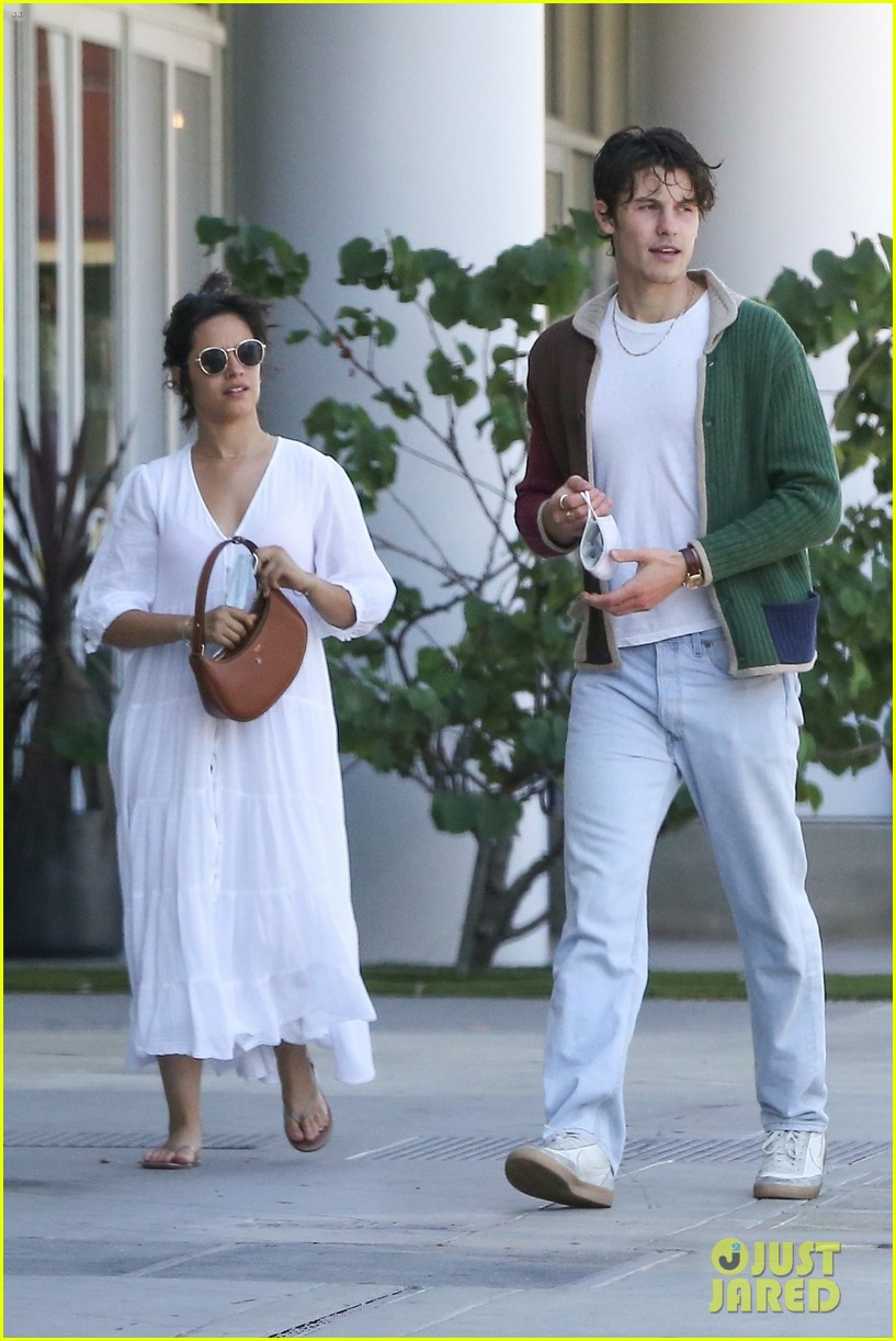 Camila Cabello Goes Cute in a White Dress While Out in WeHo with Shawn Mendes