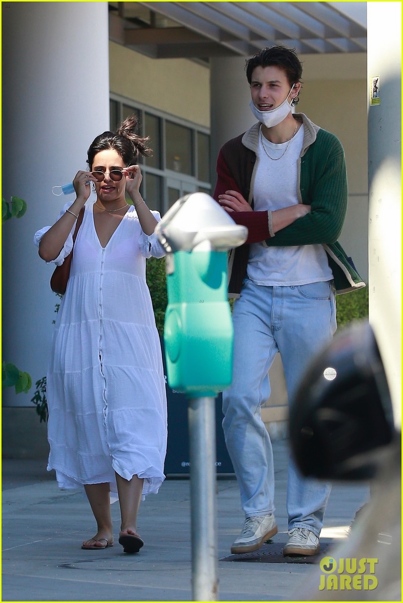 Camila Cabello Goes Cute in a White Dress While Out in WeHo with Shawn Mendes
