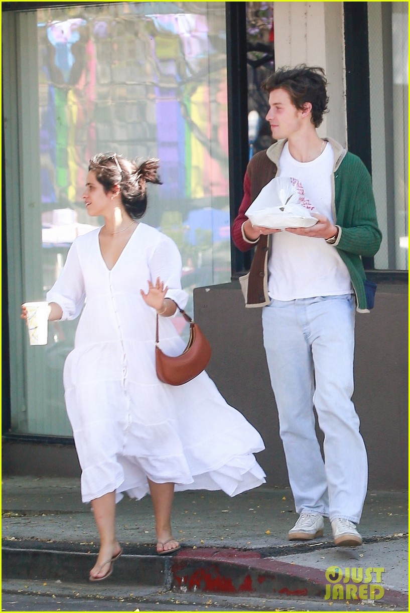 Camila Cabello Goes Cute in a White Dress While Out in WeHo with Shawn Mendes