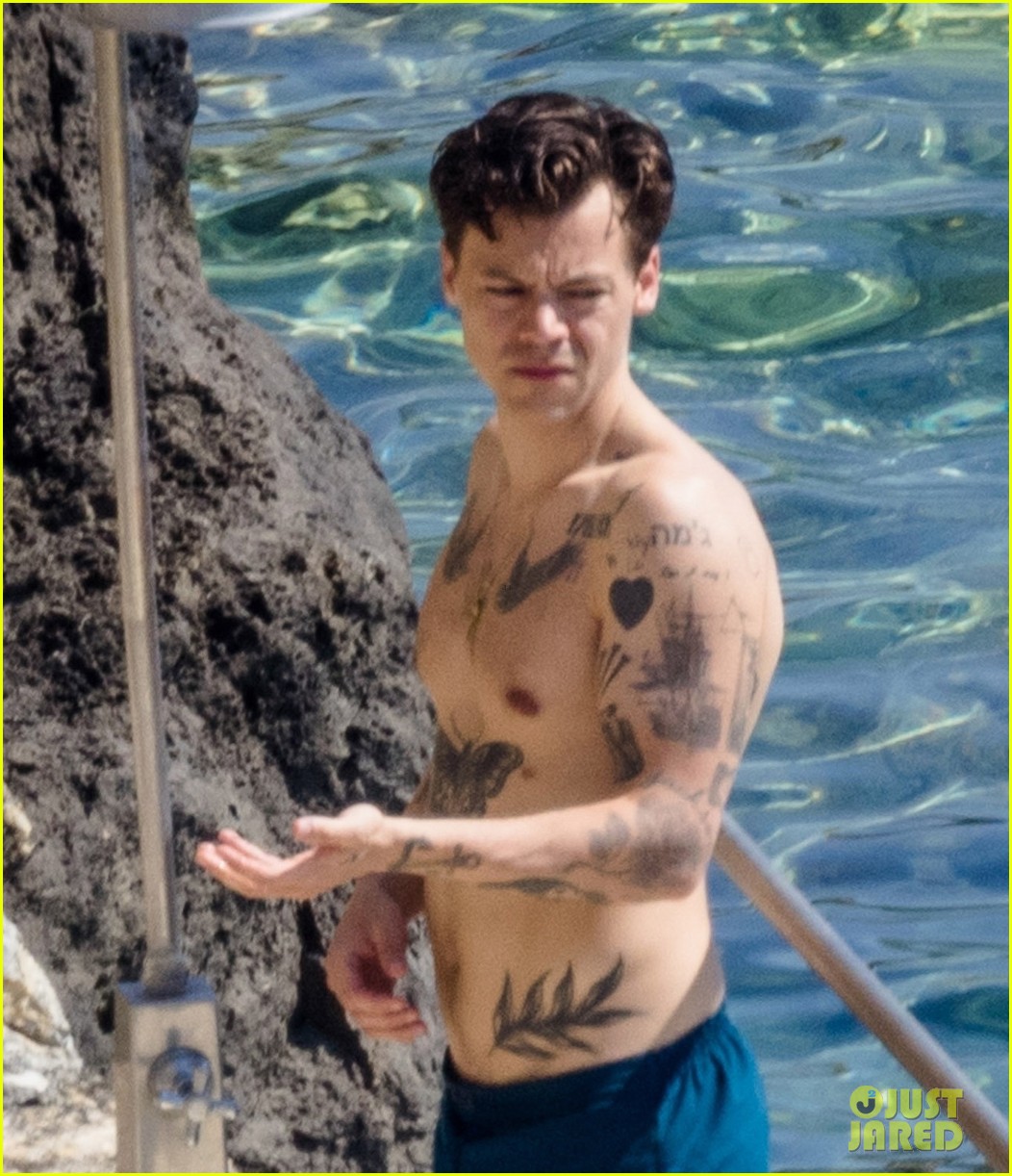 Shirtless Harry Styles Looks So Hot in These New Photos from Italy!