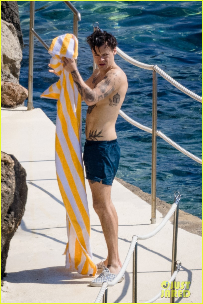 Shirtless Harry Styles Looks So Hot in These New Photos from Italy!
