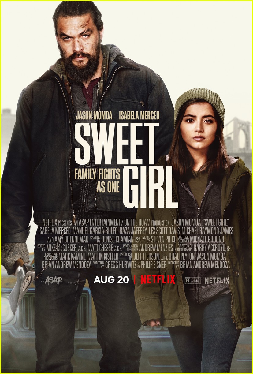 Isabela Merced & Jason Momoa Are On The Run In 'Sweet Girl' Trailer - Watch Now!