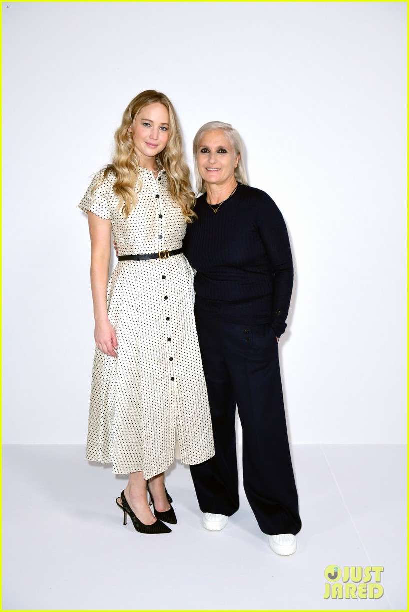 Jennifer Lawrence, Florence Pugh & More Sit Front Row at Christian Dior Fashion Show