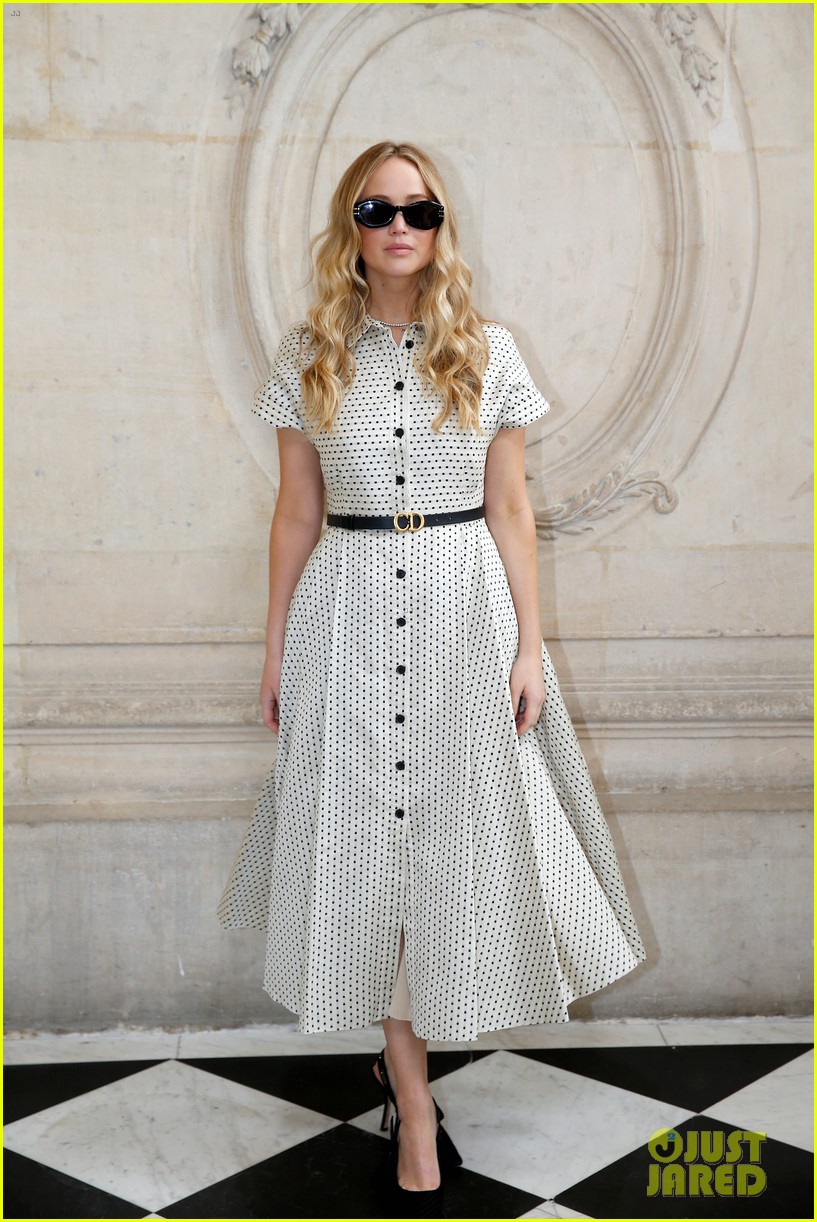 Jennifer Lawrence, Florence Pugh & More Sit Front Row at Christian Dior Fashion Show
