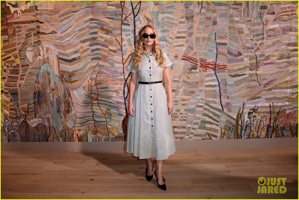 Jennifer Lawrence, Florence Pugh & More Sit Front Row at Christian Dior Fashion Show