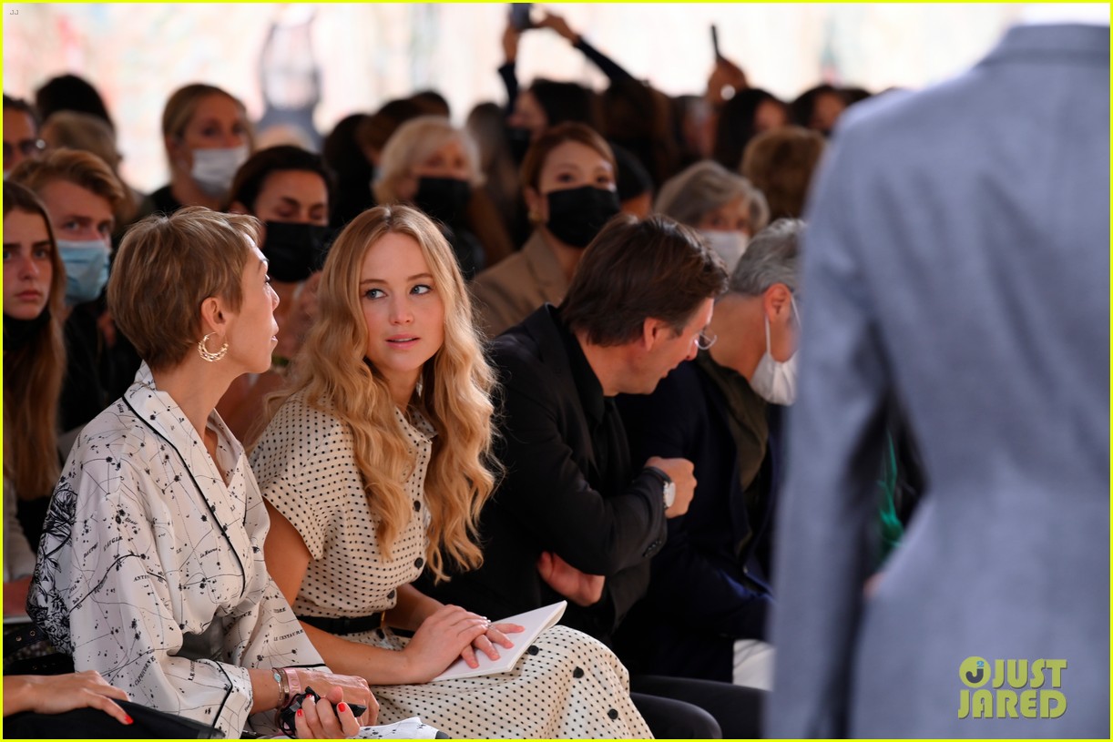 Jennifer Lawrence, Florence Pugh & More Sit Front Row at Christian Dior Fashion Show