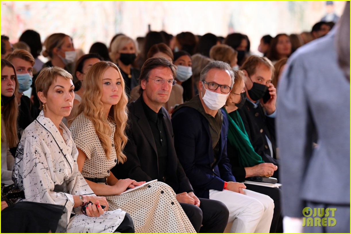Jennifer Lawrence, Florence Pugh & More Sit Front Row at Christian Dior Fashion Show