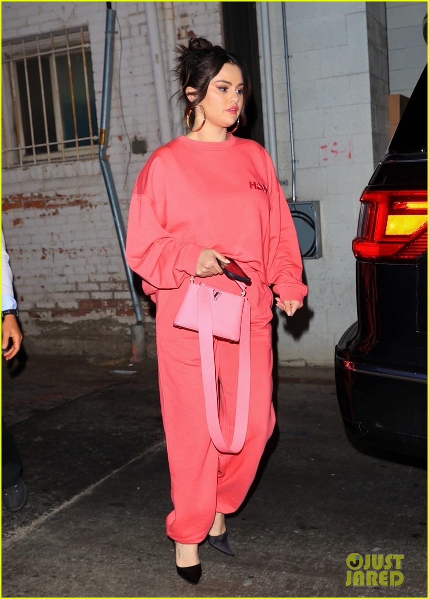 Selena Gomez Looks Pretty in Pink After Dinner in Beverly Hills!