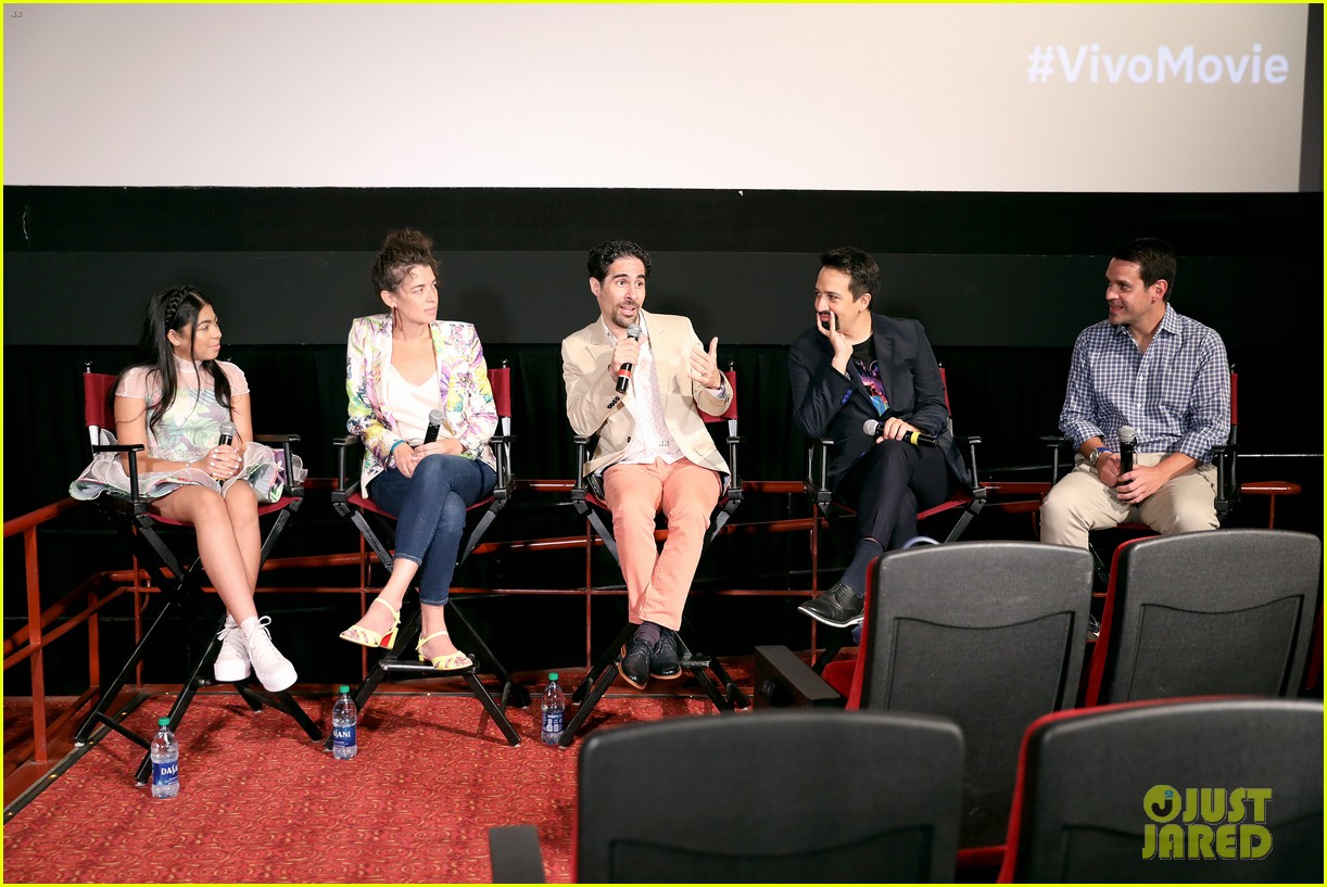 Ynairaly Simo Attends 'Vivo' Premiere Screening With Lin-Manuel Miranda
