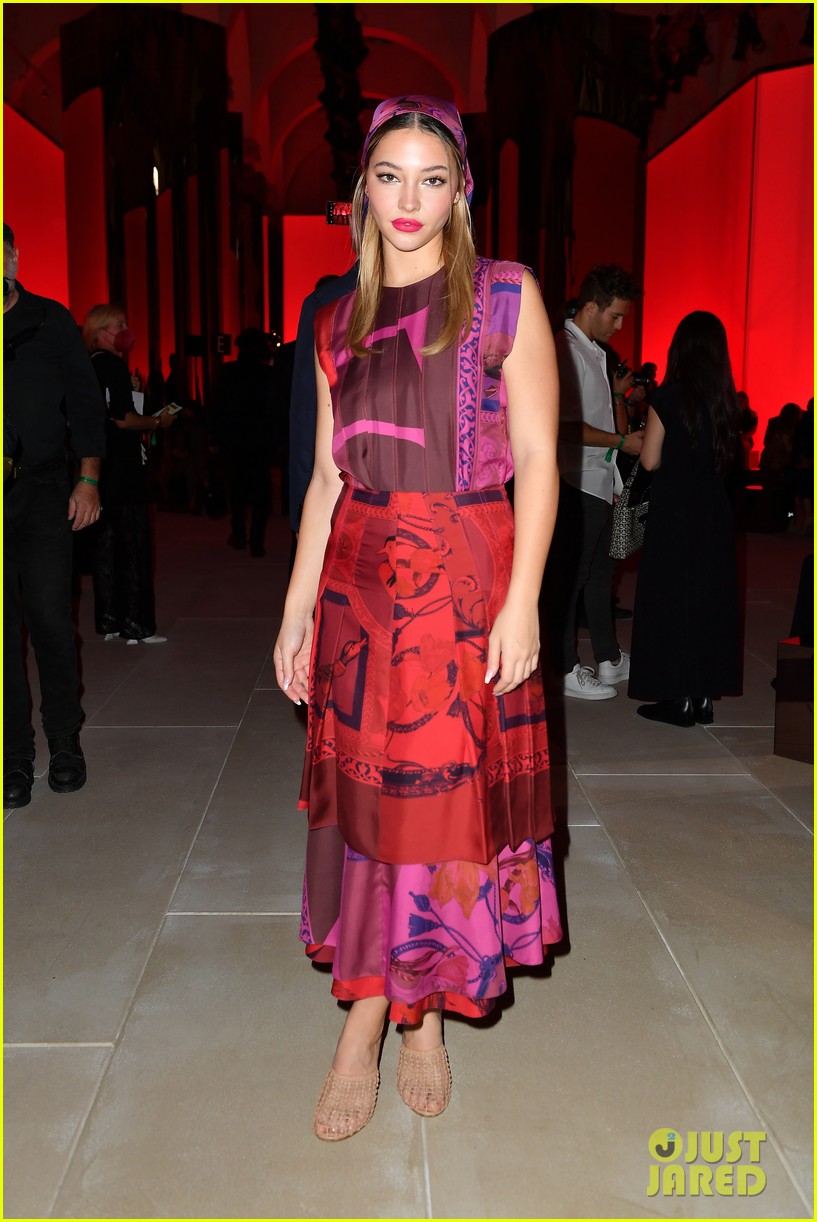 Ashley Benson & Madelyn Cline Step Out For Salvatore Ferragamo's Milan Fashion Week Show