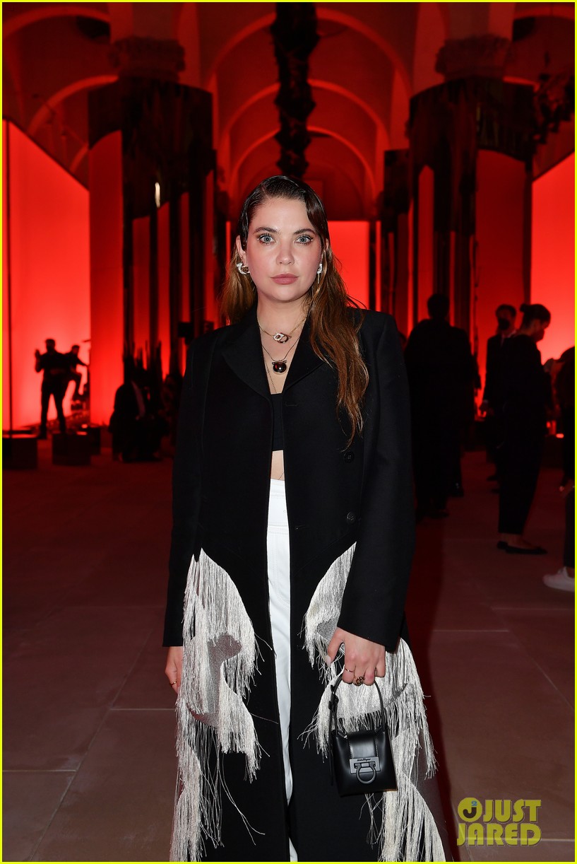 Ashley Benson & Madelyn Cline Step Out For Salvatore Ferragamo's Milan Fashion Week Show