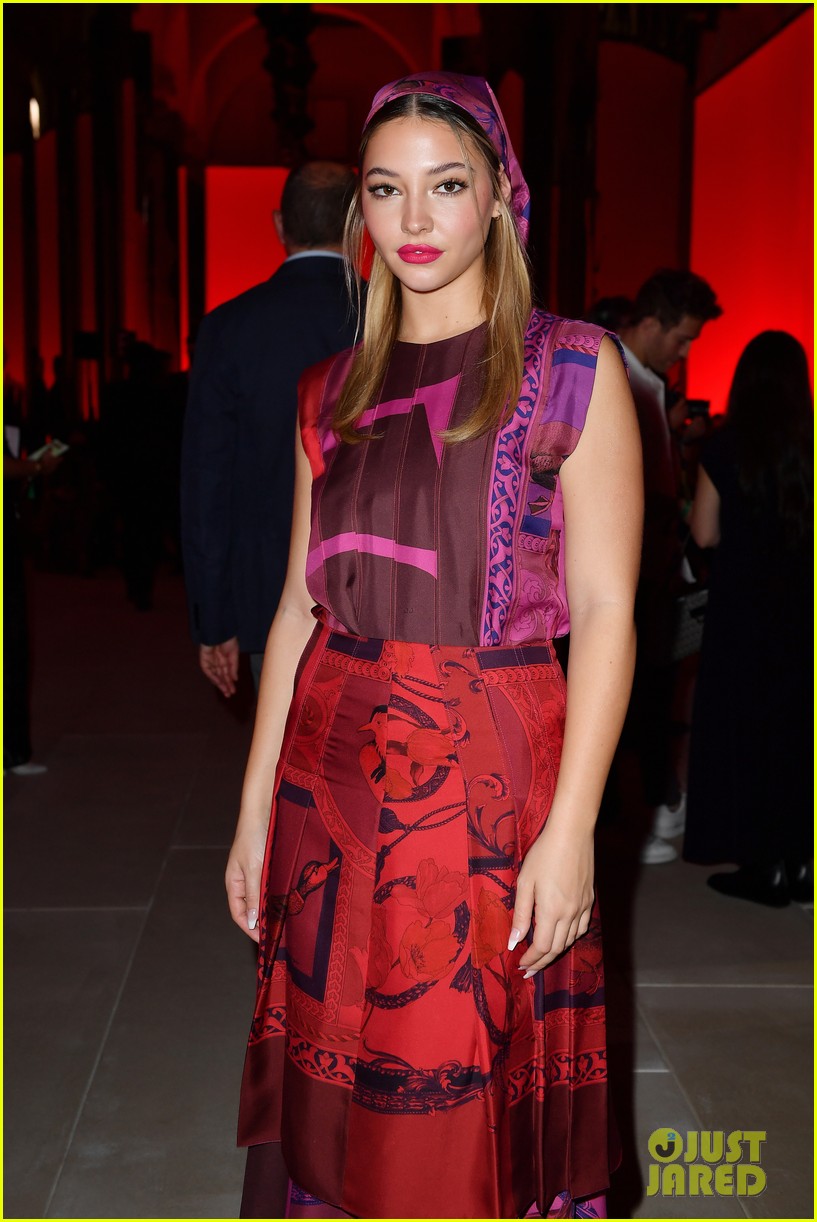 Ashley Benson & Madelyn Cline Step Out For Salvatore Ferragamo's Milan Fashion Week Show