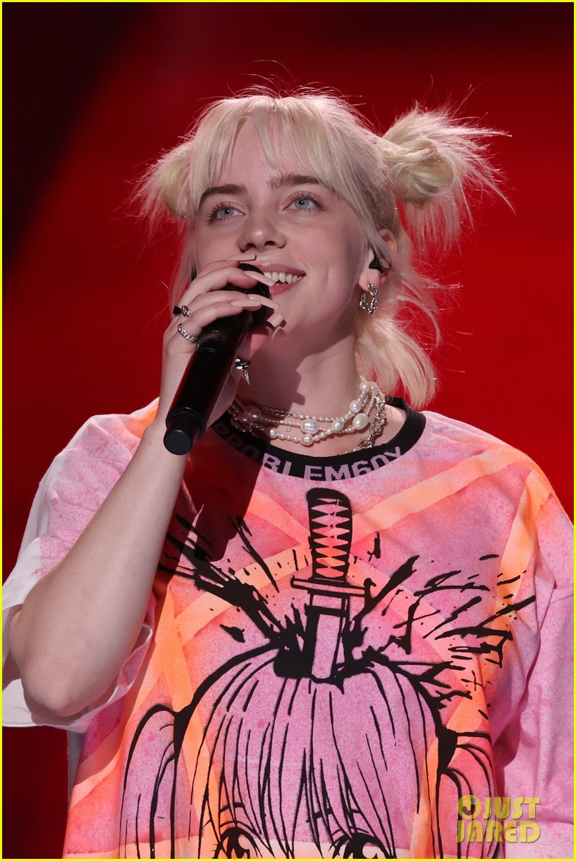 Billie Eilish Rocks Out With Finneas at iHeartRadio Music Festival 2021