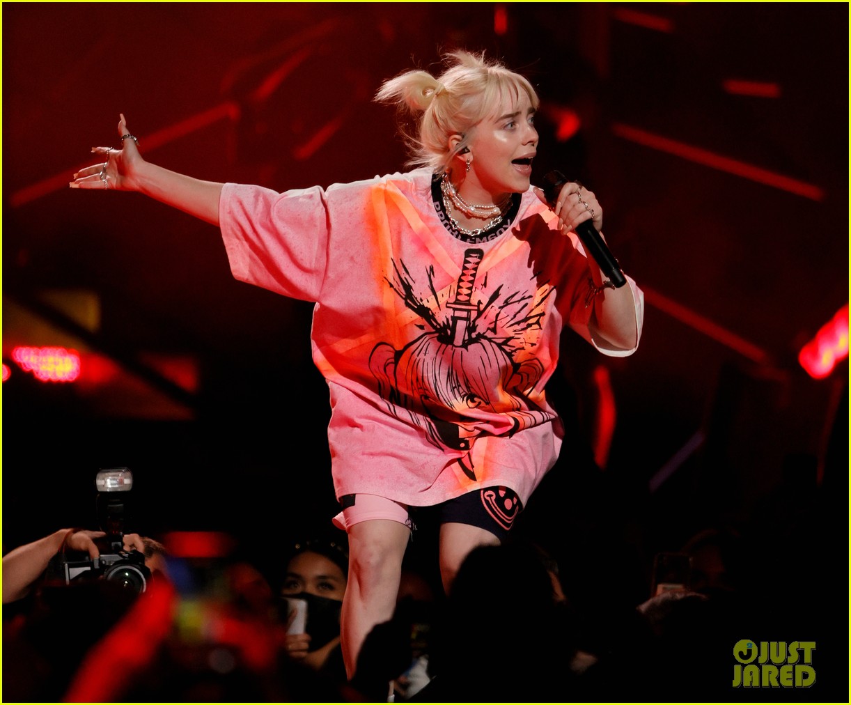 Billie Eilish Rocks Out With Finneas at iHeartRadio Music Festival 2021