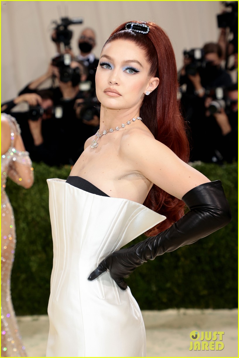 Gigi Hadid Debuts Red Hair at Met Gala 2021