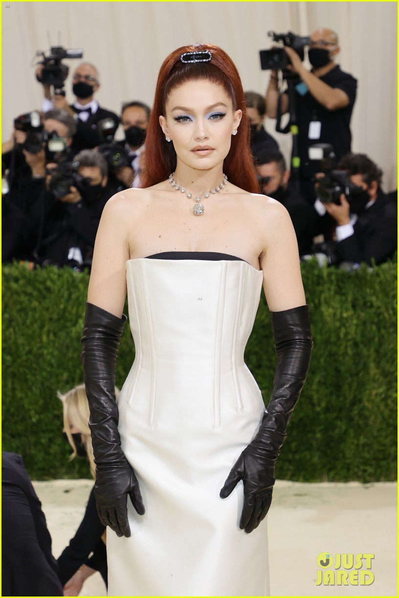 Gigi Hadid Debuts Red Hair at Met Gala 2021