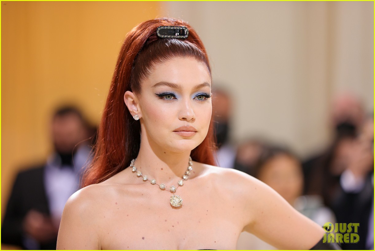Gigi Hadid Debuts Red Hair at Met Gala 2021