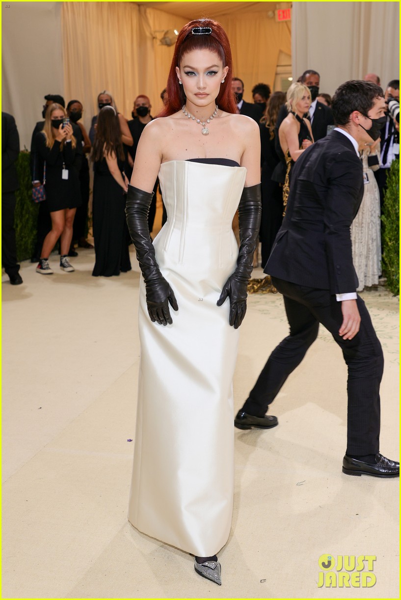 Gigi Hadid Debuts Red Hair at Met Gala 2021