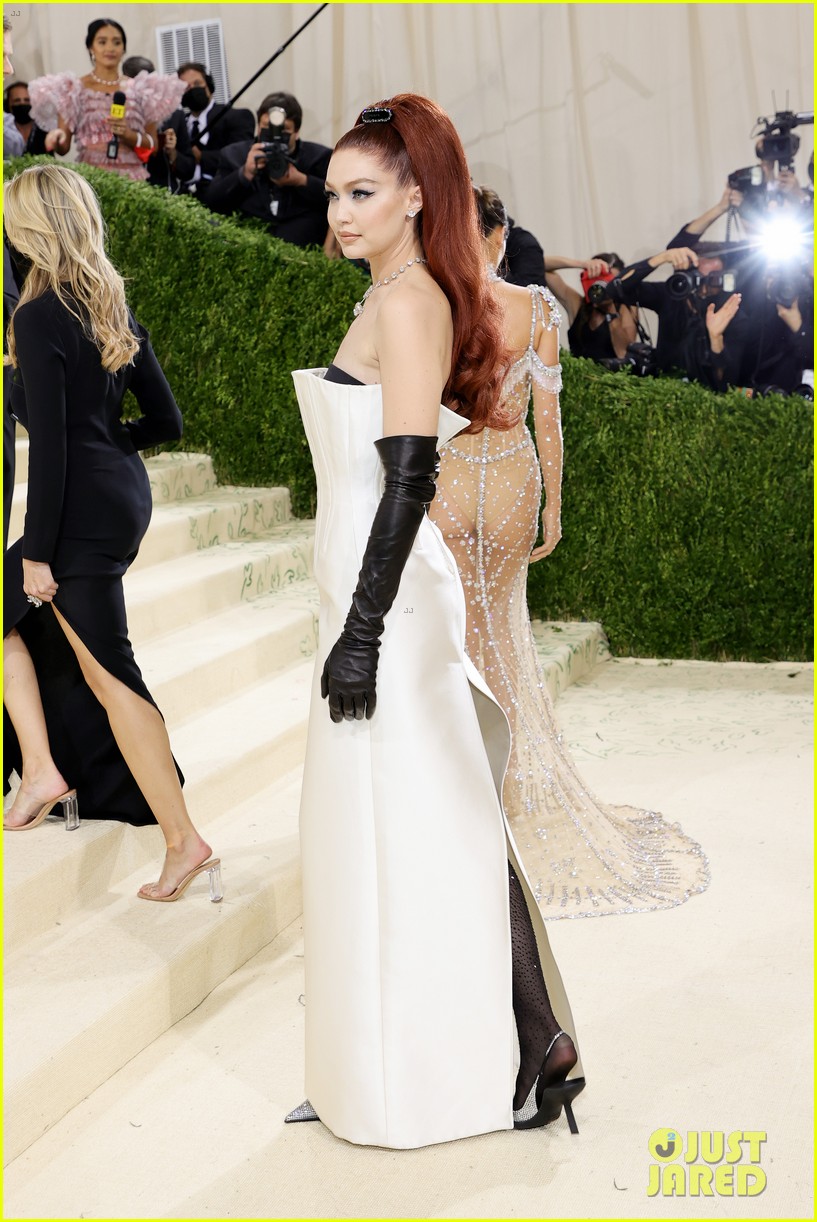 Gigi Hadid Debuts Red Hair at Met Gala 2021