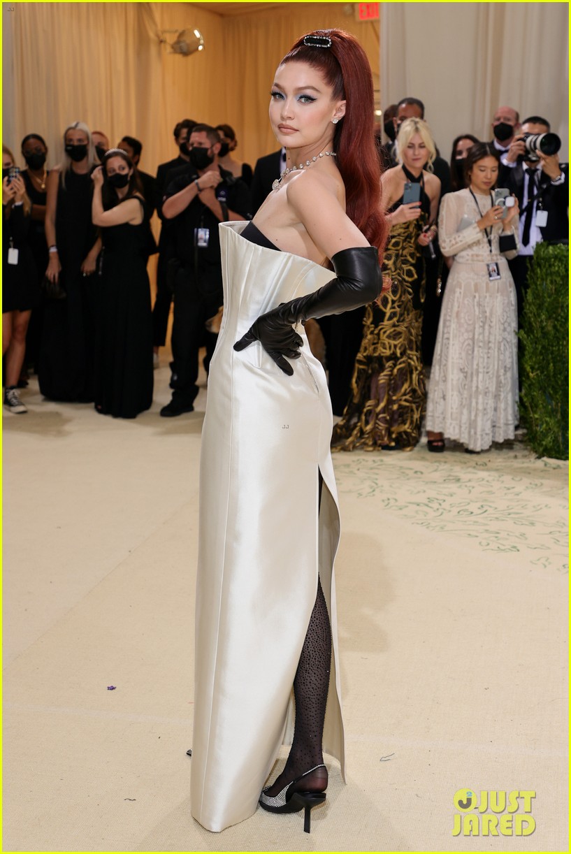 Gigi Hadid Debuts Red Hair at Met Gala 2021