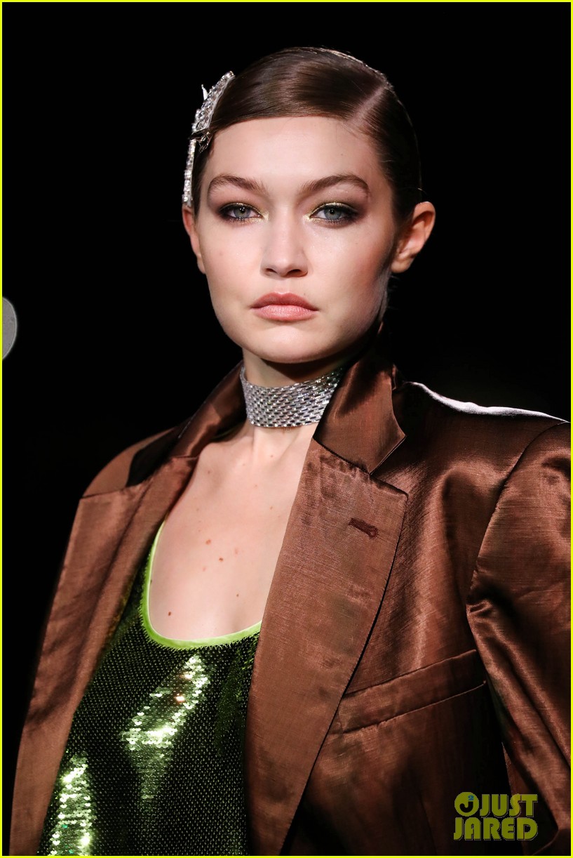 Gigi Hadid Wraps Up New York Fashion Week On Tom Ford Runway
