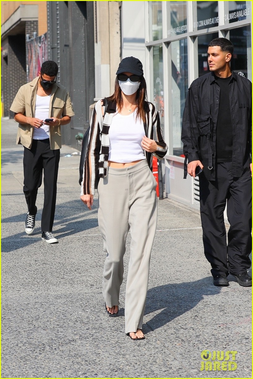 Kendall Jenner Wears Chic Striped Sweater While Out To Lunch With Devin Booker
