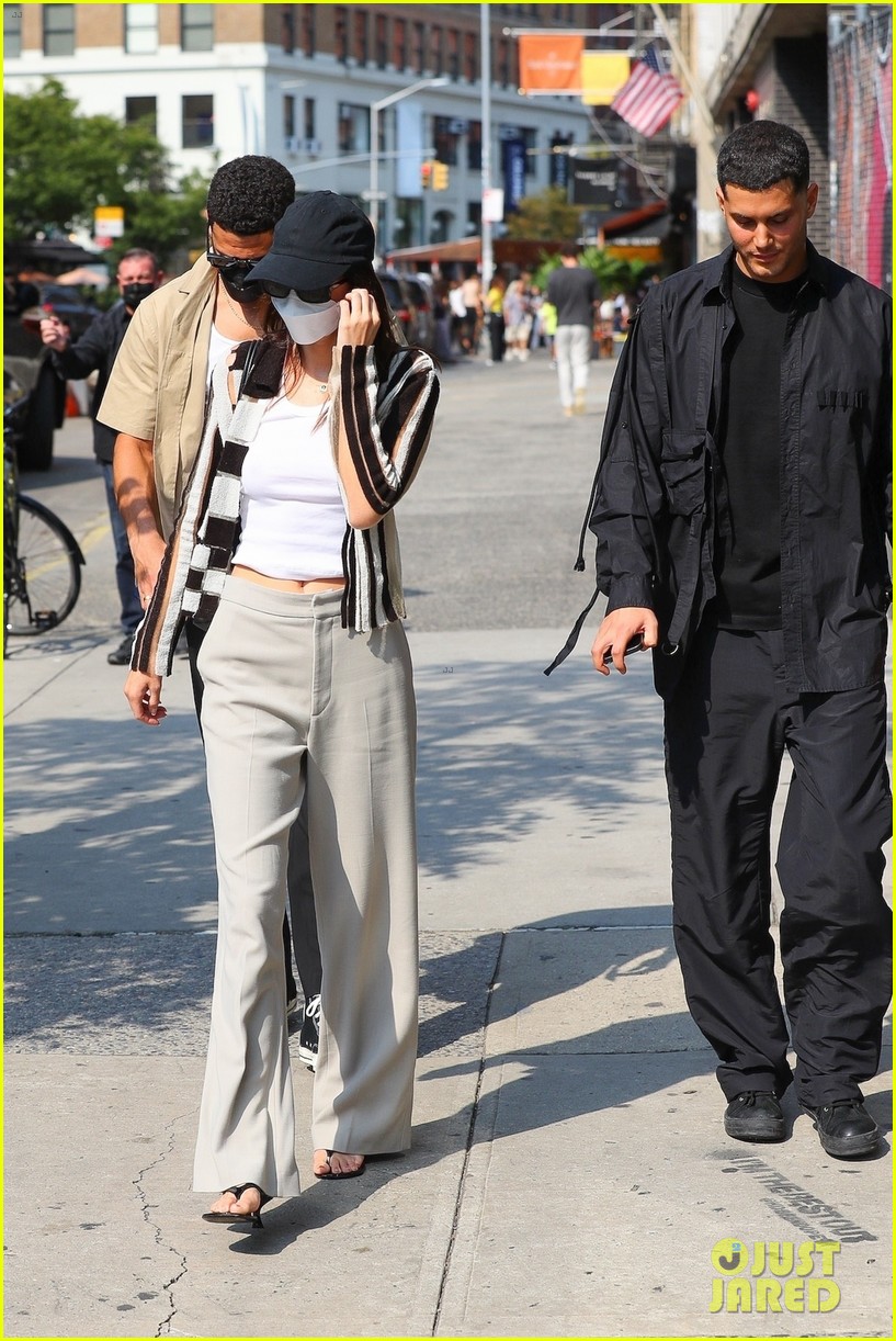 Kendall Jenner Wears Chic Striped Sweater While Out To Lunch With Devin Booker