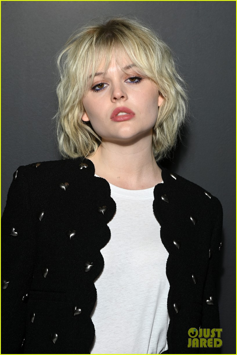 Rosé, Emily Alyn Lind & Talia Ryder Attend Saint Laurent's Paris Fashion Week Show