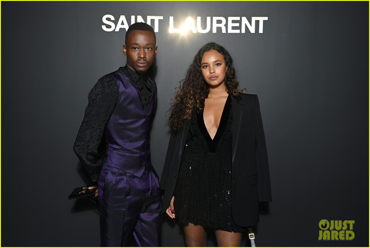 Rosé, Emily Alyn Lind & Talia Ryder Attend Saint Laurent's Paris Fashion Week Show
