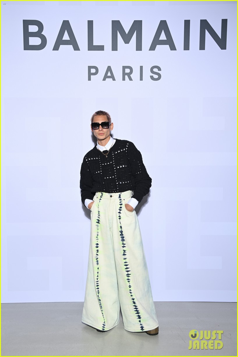 Tommy Dorfman & Noah Beck Step Out For Balmain Festival at Paris Fashion Week