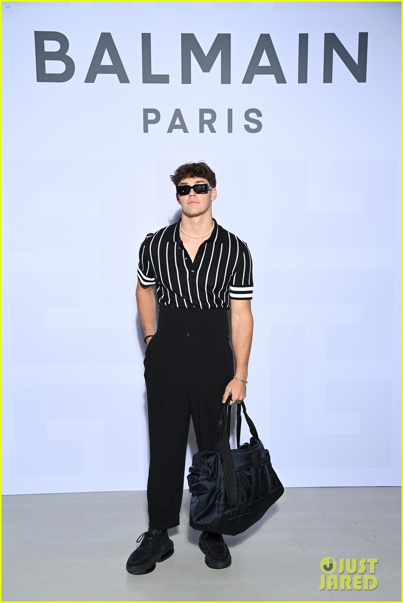 Tommy Dorfman & Noah Beck Step Out For Balmain Festival at Paris Fashion Week