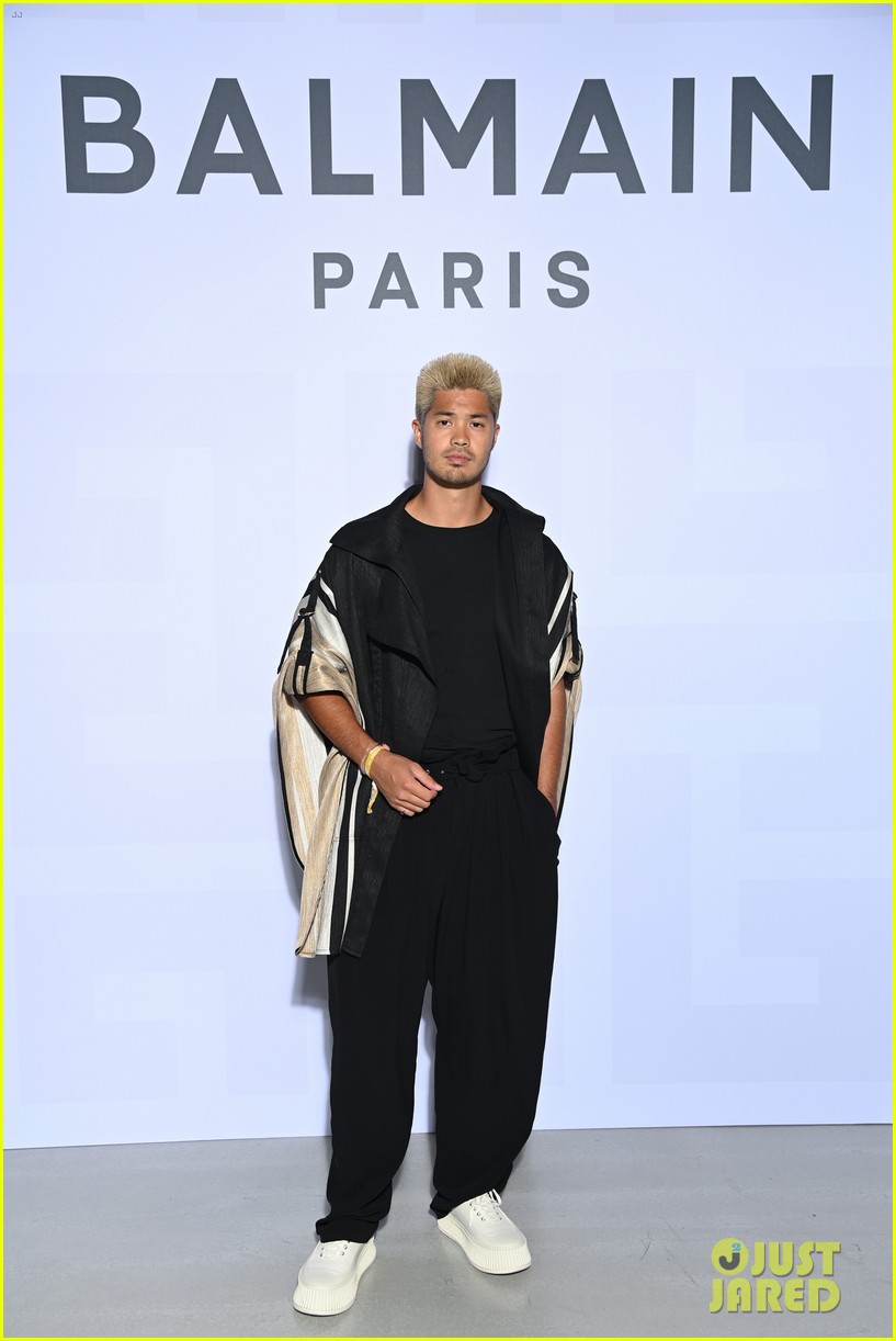 Tommy Dorfman & Noah Beck Step Out For Balmain Festival at Paris Fashion Week