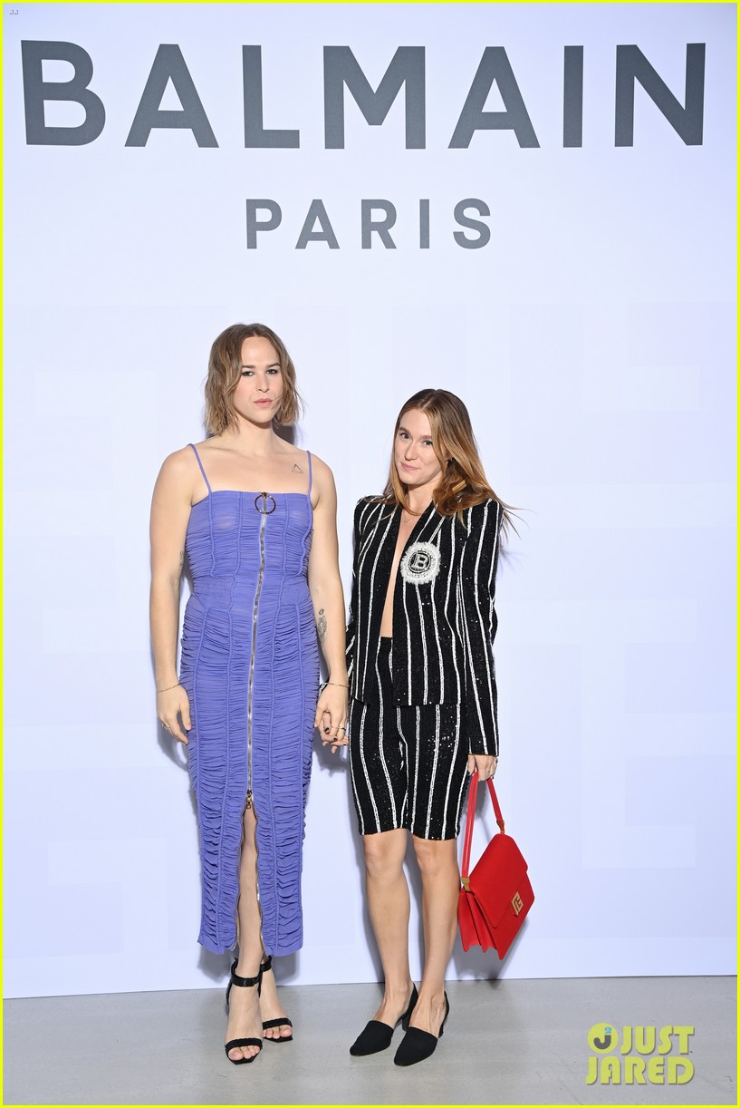 Tommy Dorfman & Noah Beck Step Out For Balmain Festival at Paris Fashion Week