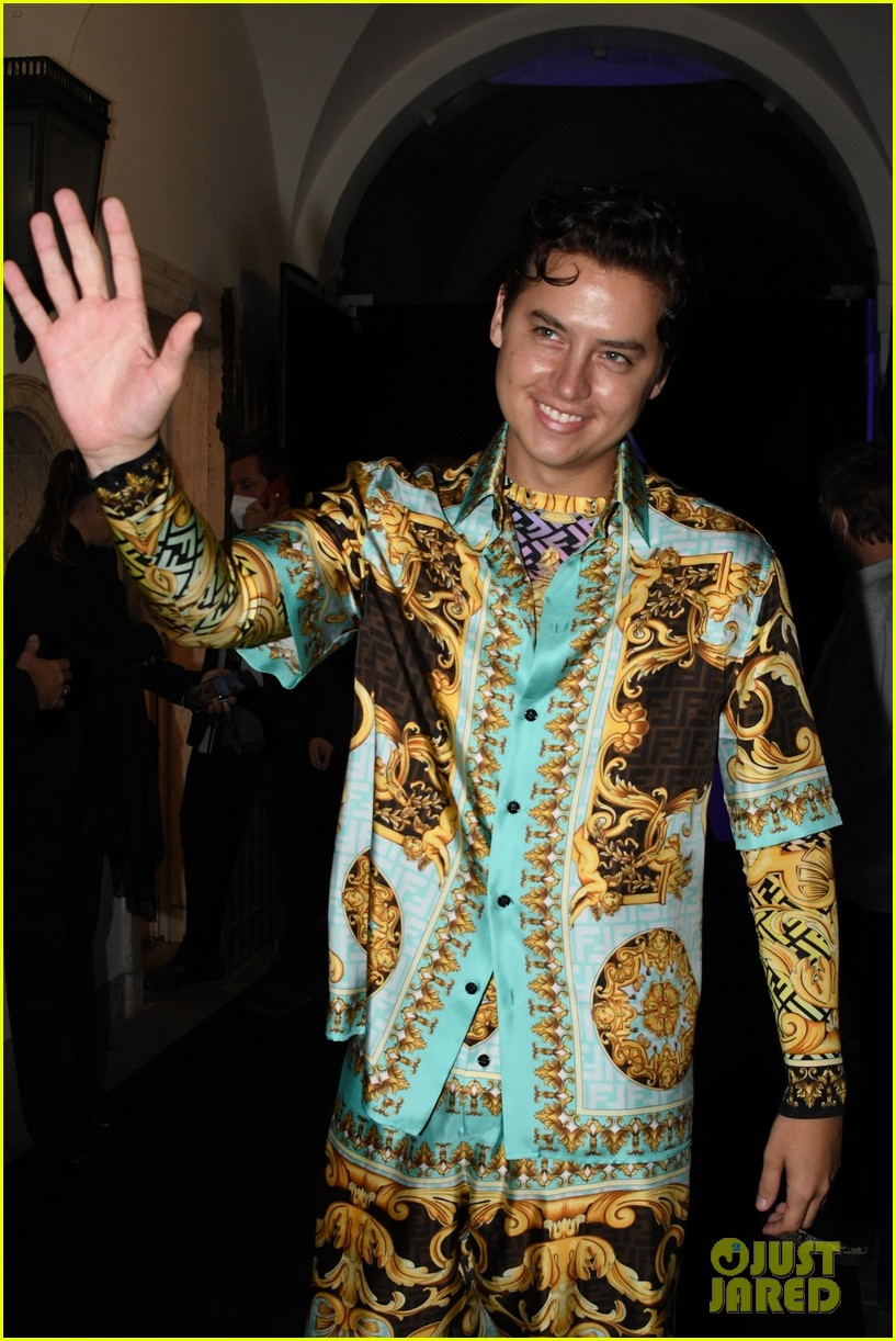 Cole Sprouse, Addison Rae & More Attend Versace & Fendi Collaboration Fashion Show