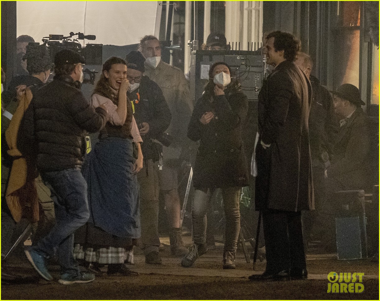 Millie Bobby Brown Spotted Filming 'Enola Holmes' Sequel With Henry Cavill!