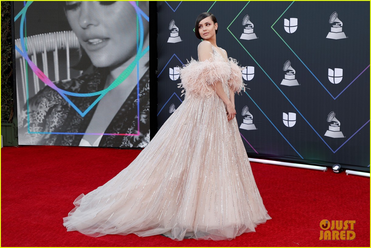 Becky G, Sofia Carson & Bella Thorne Attend Latin Grammys 2021