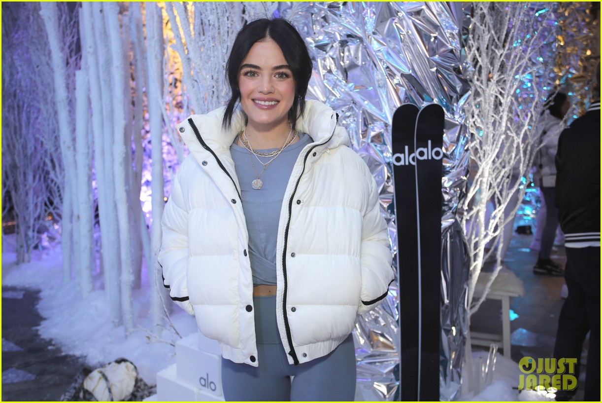 Lucy Hale Gets In The Winter Spirit at Alo's Winter House