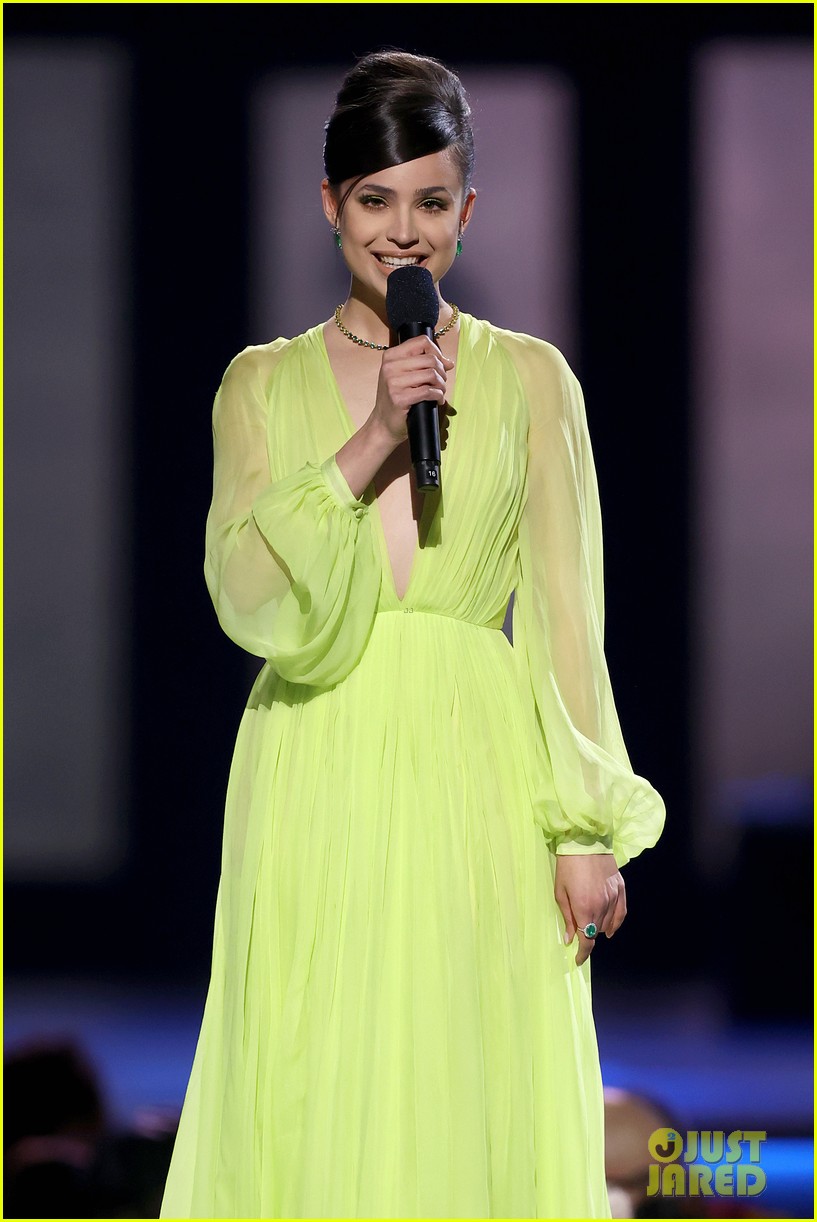 Sofia Carson Is a Neon Beauty For Latin Grammys' Person of the Year Gala