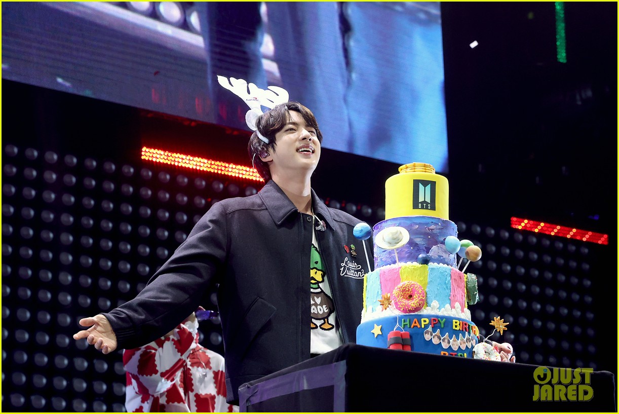 BTS Member Jin Celebrates His Birthday at Jingle Ball 2021 - See the Pics!